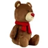 Fényes orrú plüss maci barna - 25 cm 