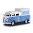 MotorMax Volkswagen Transporter T2 Food & Drink Fém Kisautó (1:24 )kék-fehér 17 cm 