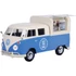 MotorMax Volkswagen Transporter T2 Food & Drink Fém Kisautó (1:24 )kék-fehér 17 cm 