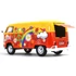 MotorMax Volkswagen  T1 Delivery Van Flower Power  Fém Kisautó (1:24 )-17 cm 