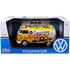 MotorMax Volkswagen T2 Delivery Van Flower Power II. Fém Kisautó (1:24 )-17 cm 