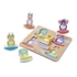 M&D, Fa Készségfejlesztő Játék, Óriás Puzzle, Hintázó Vadállatok