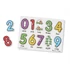 M&D, Fa Készségfejlesztő Játék, Puzzle Fogantyúval, Számok