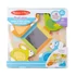 Kép 1/3 - M&D, Fa Készségfejlesztő Játék, Tapintós Puzzle, Kukucskáló Állatok Tükörrel
