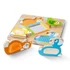 Kép 3/3 - M&D, Fa Készségfejlesztő Játék, Tapintós Puzzle, Kukucskáló Állatok Tükörrel