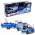 Kép 1/2 - Kids Globe Volkswagen T6 rendőrautó hajóval 29 cm