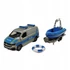 Kép 2/2 - Kids Globe Volkswagen T6 rendőrautó hajóval 29 cm