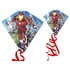Avengers és pókember gyémánt alakú műanyag sárkány 58x56cm 2db-os