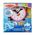 Melissa & Doug fa készségfejlesztő játék, Azúrkék nyomok és te - mágneses óra