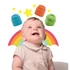 Bébi építõkocka, eva soft, Clemmy, 40 db, 14x22x29 cm pvc táskában