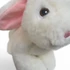 Plüss nyúl, szürke, ülõ, környezetbarát, 19 cm