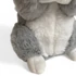 Plüss nyúl, szürke, ülõ, 22 cm