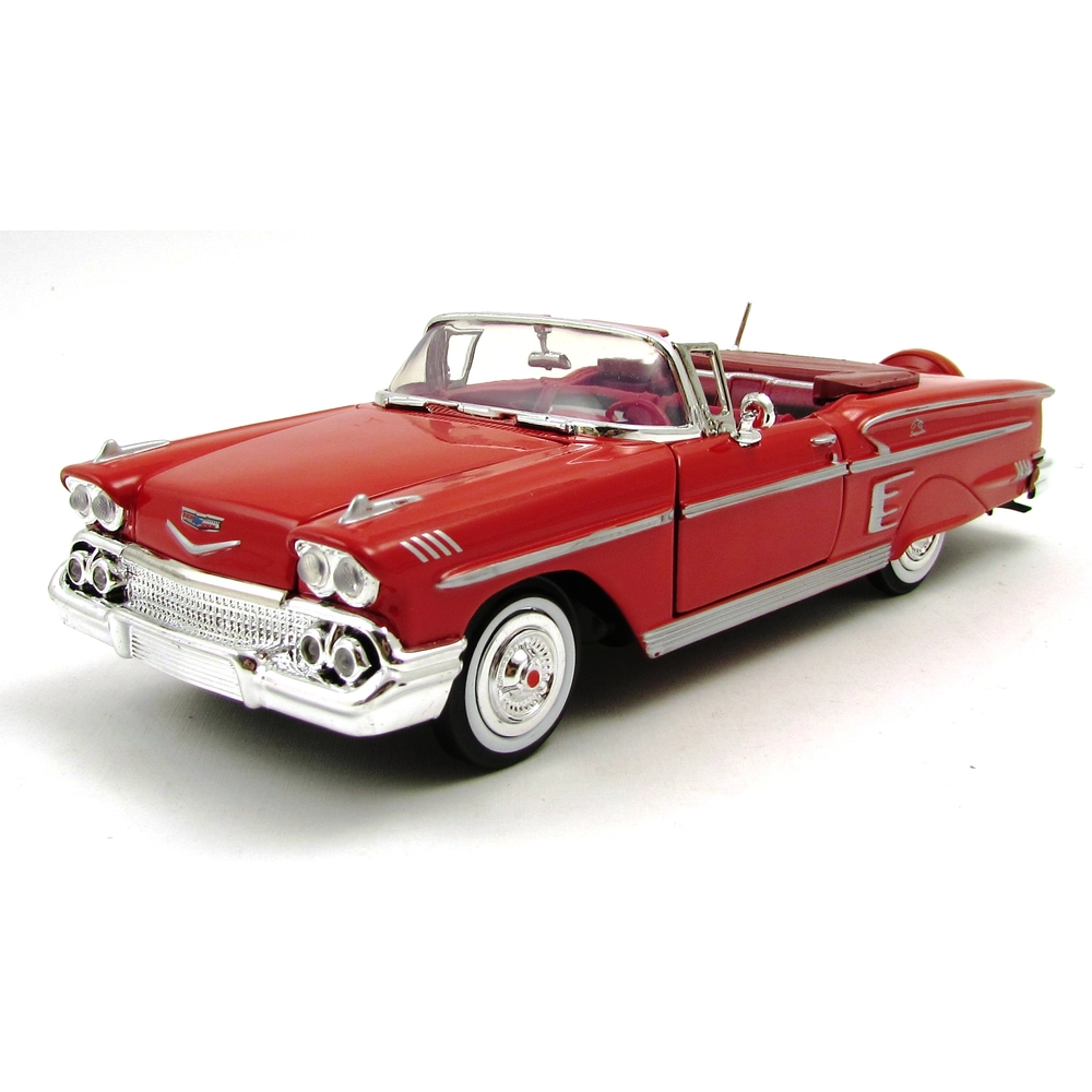 MotorMax Chevy Impala 1958 Fém Kisautó (1:24) - Piros