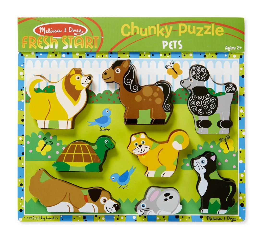 M&D, Készségfejlesztő Játék, Könnyen Megfogható Puzzle, Kis Kedvencek