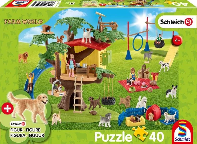 Schmidt Farm World, Happy dogs, 40 db-os puzzle (56403)