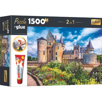 Trefl: Loire menti kastély puzzle ragasztóval - 1500 darabos (26183)
