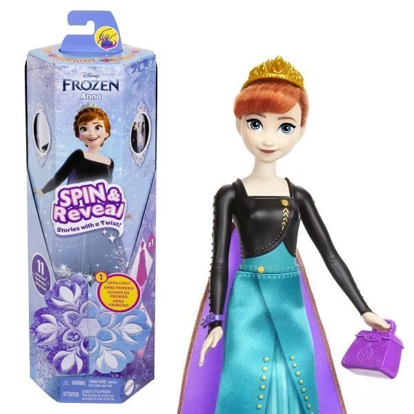 Mattel Disney hercegnők: Jégvarázs varázslatos meglepetés baba - Anna (HXD27)