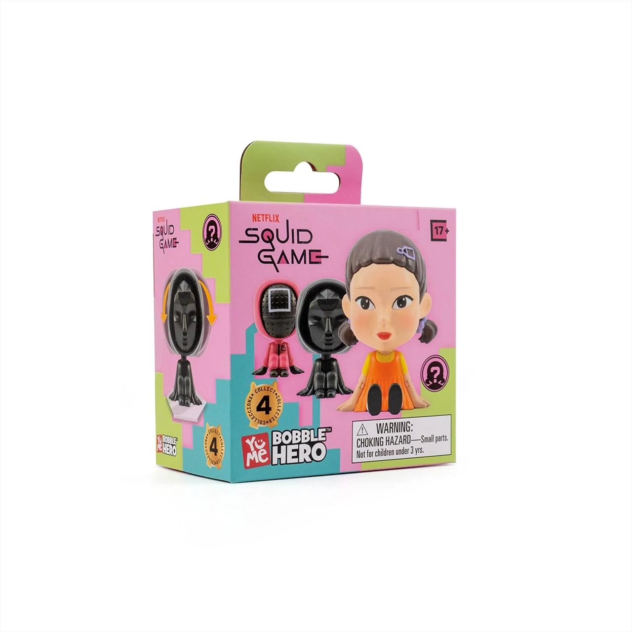YuMe Squid Game Bobble Hero meglepetés mini figura dobozban