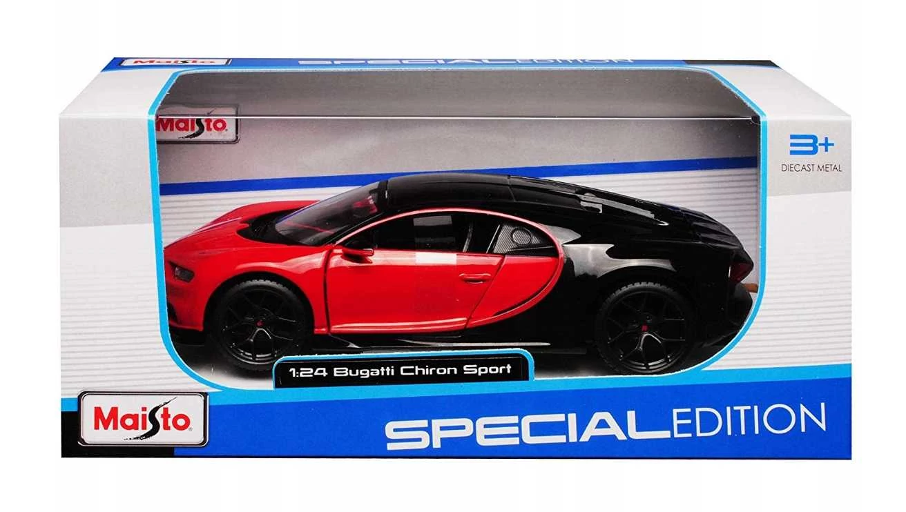 Maisto Bugatti Chiron Sport fém és műanyag autó 1:24