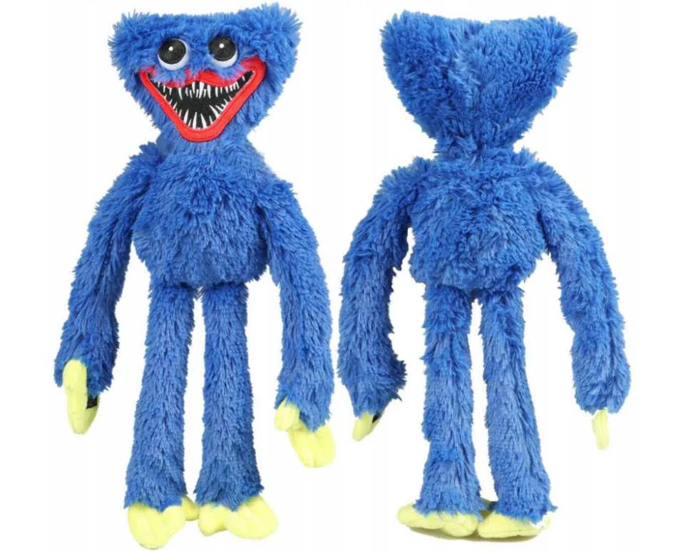 ASKSA Poppy Playtime Huggy Wuggy plüss 40 cm kék