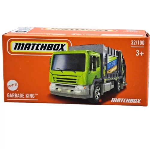 Matchbox Garbage King szemétszállító fém teherautó 1:64