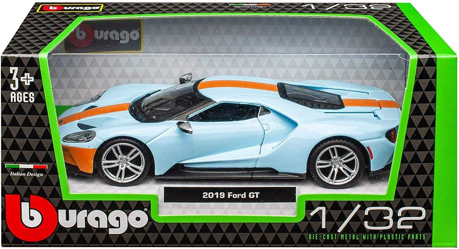 Bburago 2019 Ford GT fém autó 1:32