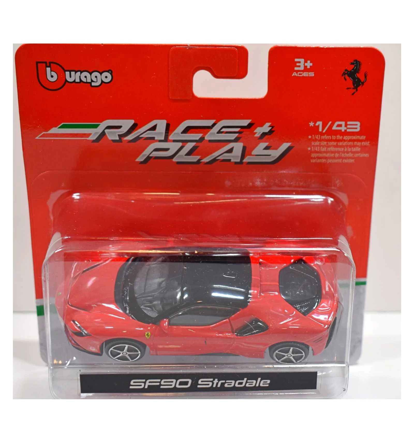 Bburago Race and Play Ferrari SF90 Stradale fém autó 1:64
