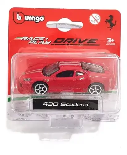 Bburago Race and Play Ferrari 430 Scuderia fém autó 1:64