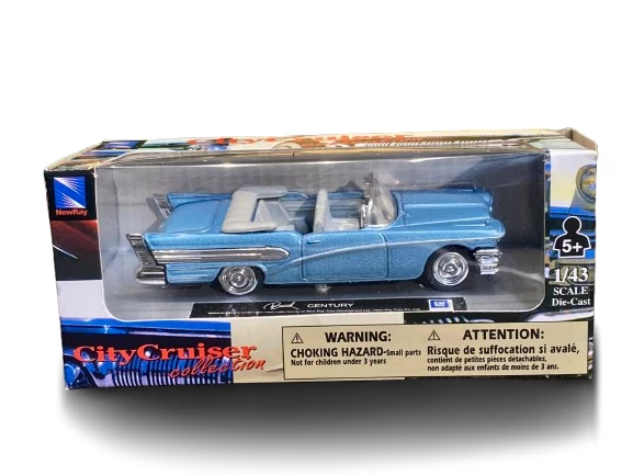 CityCruiser 1955 Buick Century fém autó 1:43 kék