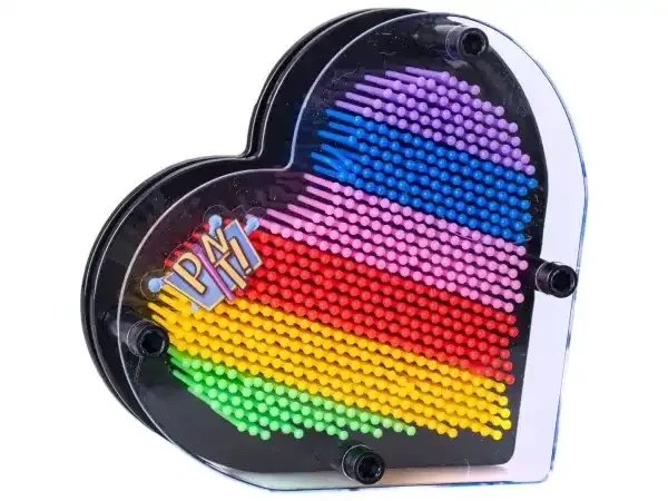 Pin It! 3D szív alakú kézlenyomat készítő szivárványos