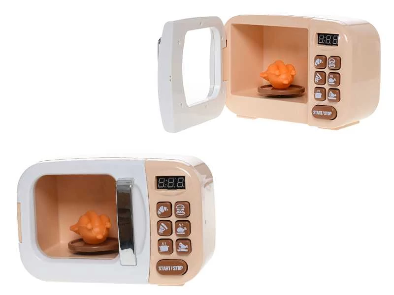 Műanyag mikrohullámű sütő fénnyel és hanggal 18cm