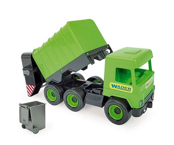 Wader Middle Truck kukásautó 43cm zöld (32103W)
