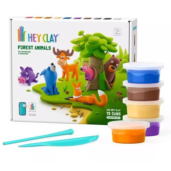 Hey Clay gyurma szett - Erdei állatok (HCL15022CEE15)