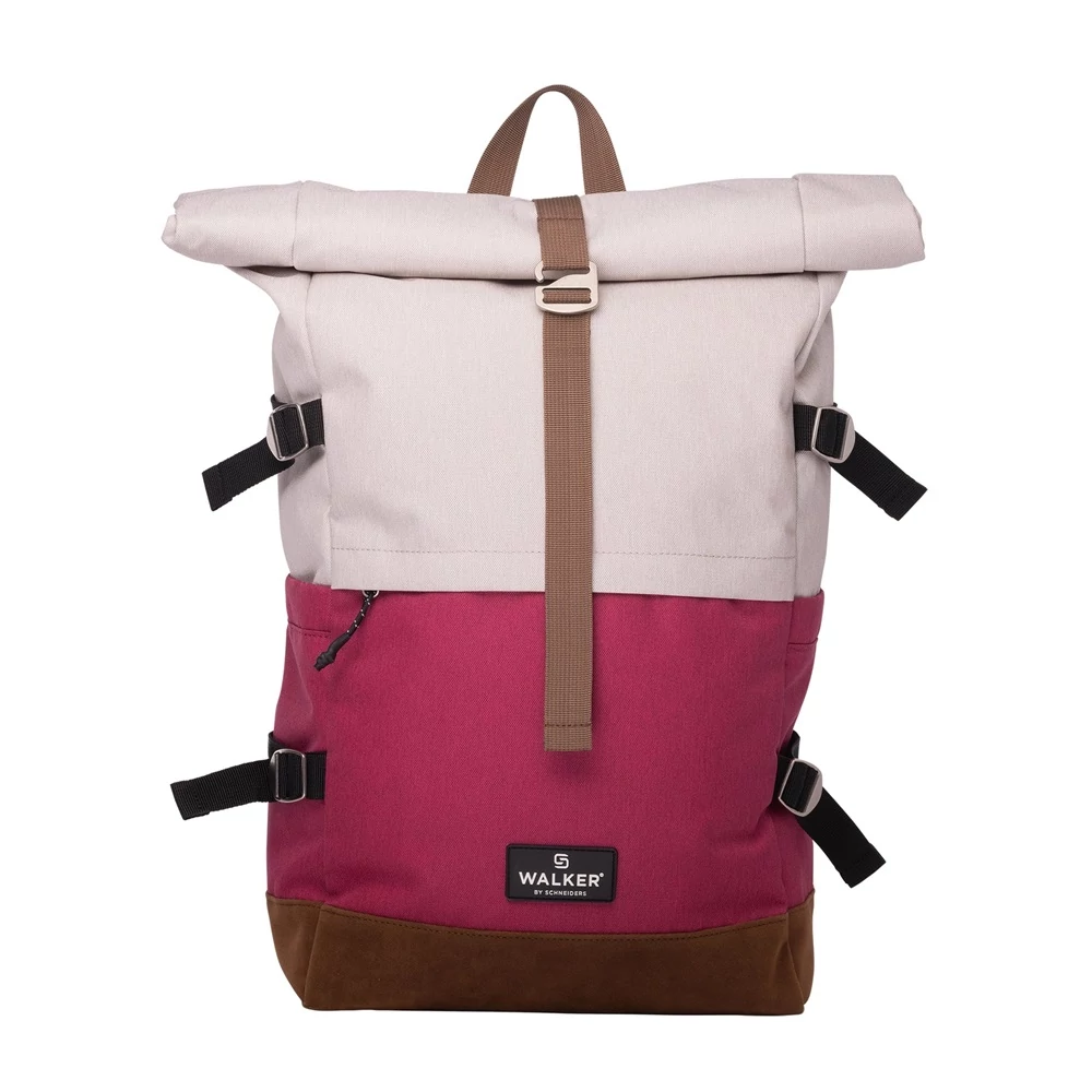 Schneiders Hátizsák ergonomikus Popcorn & Fresh Pink Roll Top by Walker (42156-314)