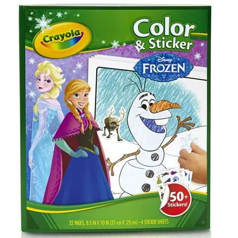 Crayola Jégvarázs 2 színező, kifestő és matricázó füzet (04-5864)