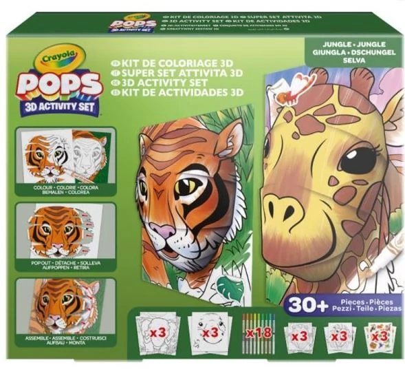Crayola POPs: 3D megakészlet – Dzsungel (04-25959