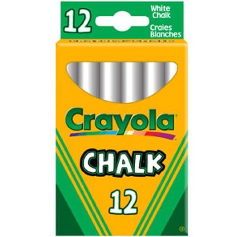 Crayola táblakréta fehér 12db (280)