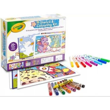 Crayola : Színezőkészlet sablonokkal (04-2952)