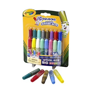 Crayola: Mini csillámos kimosható ragasztó - 16 db (69-4200)