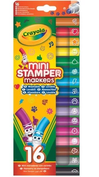 Crayola: Mini mintázó filctoll készlet 16 db (58-8741)