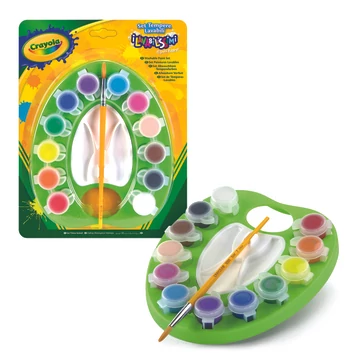 Crayola: Paletta lemosható festékkel és ecsettel - 12 db-os (54-1066)