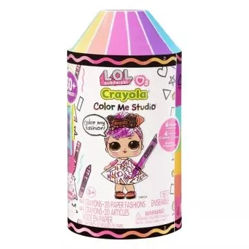 MGA Entertainment L.O.L. Surprise: Meglepetés Crayola stúdió színezhető babaruhákkal (505273)