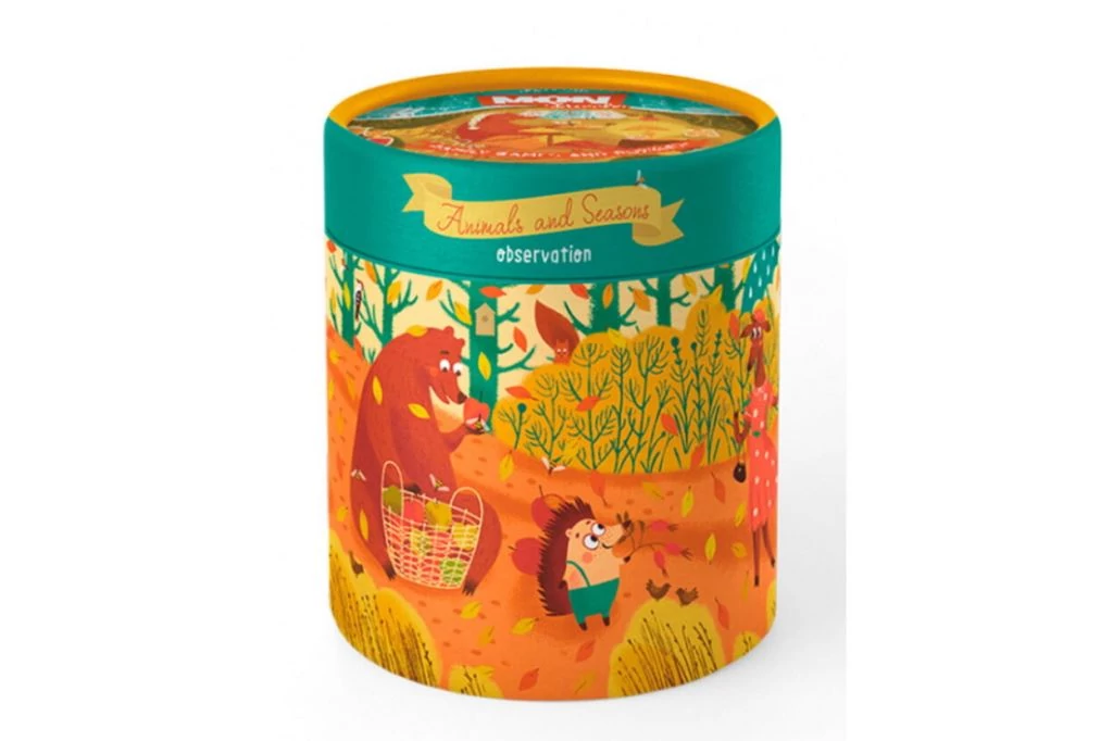 Mon - Állatok és évszakok 50db-os puzzle és társasjáték (MON200110)