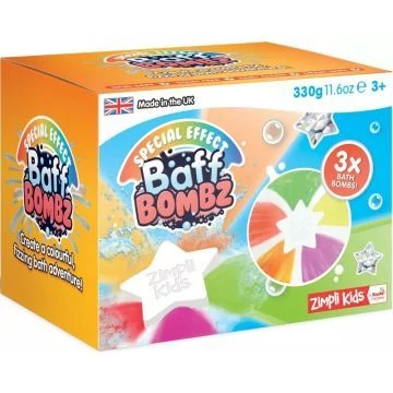 Simba Baff Bombz: Szivárvány színű fürdőbomba szett - Csillag alakú, 3 db-os (6505953541x03)