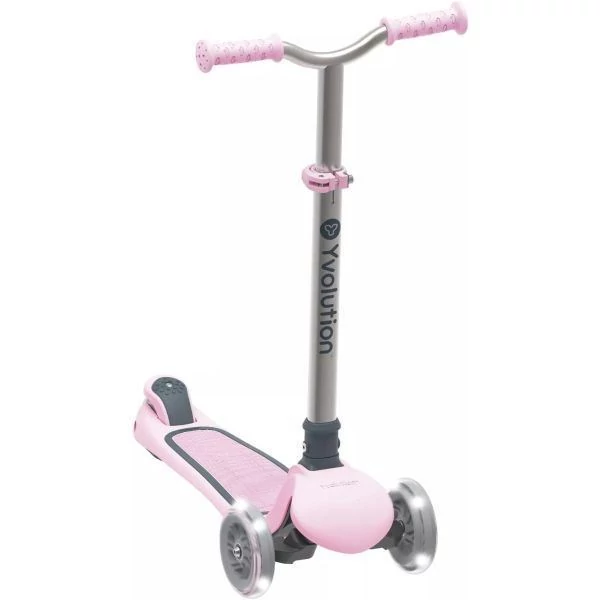 Ybike Yvolution: Glider Air összecsukható, világító, háromkerekű roller rózsaszín (YS29P4)