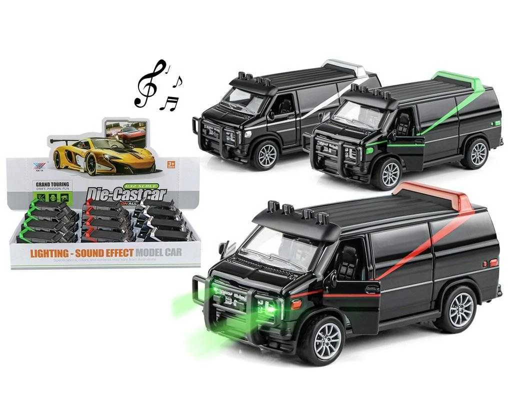 Diecast Szupercsapat furgon fénnyel és hanggal fém (többféle)