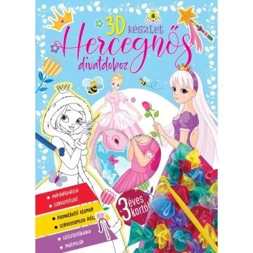 3D divatdoboz kreatív készlet - Hercegnő
