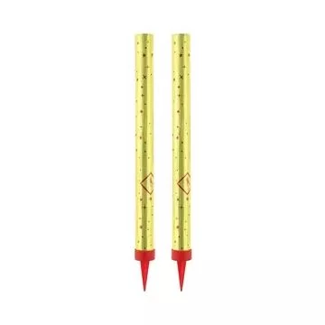 Arany színű torta tűzijáték, 18 cm - 2 db-os csomag