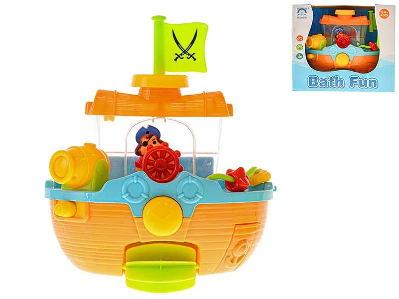 Műanyag hajó fürdőjáték 22cm 12 hónapos kortól